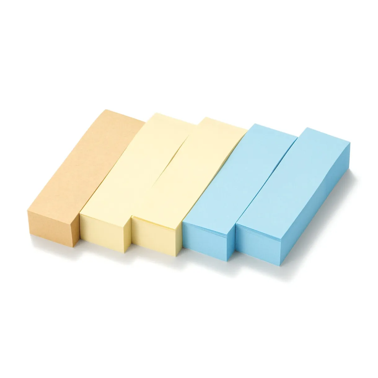 Notes autocollantes indexées ‐ Unies, lot de 5