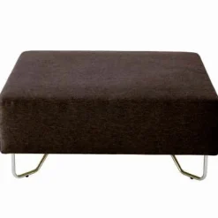 Ottomane de canapé modulable Noir/Marron (Dont Eco‐part. 4,30 €)