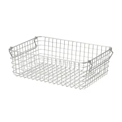 Panier en fil d'acier inoxydable L37X P26X H12cm