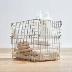 Panier en fil d'acier inoxydable L37X P26X H12cm