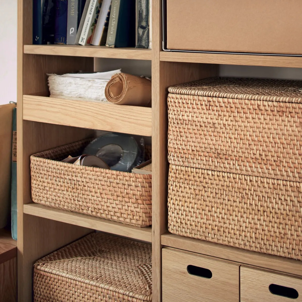 Panier en rotin S L26xP36xH12cm