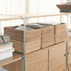 Panier en rotin S L26xP36xH12cm