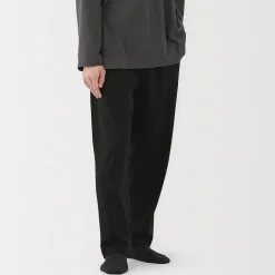 Pantalon à cordon en coton lisse unisexe