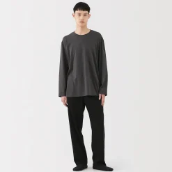 Pantalon à cordon en coton lisse unisexe