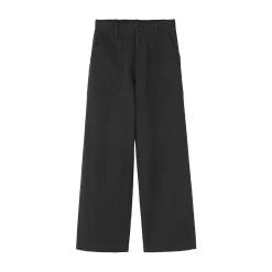 Pantalon avec motif de chevrons en coton pour femme