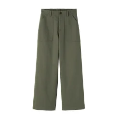 Pantalon avec motif de chevrons en coton pour femme