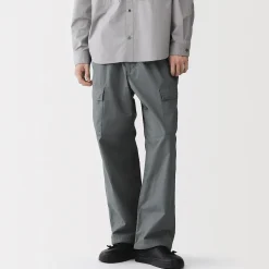 Pantalon cargo à coupe Easy Fit en toile de coton léger pour homme