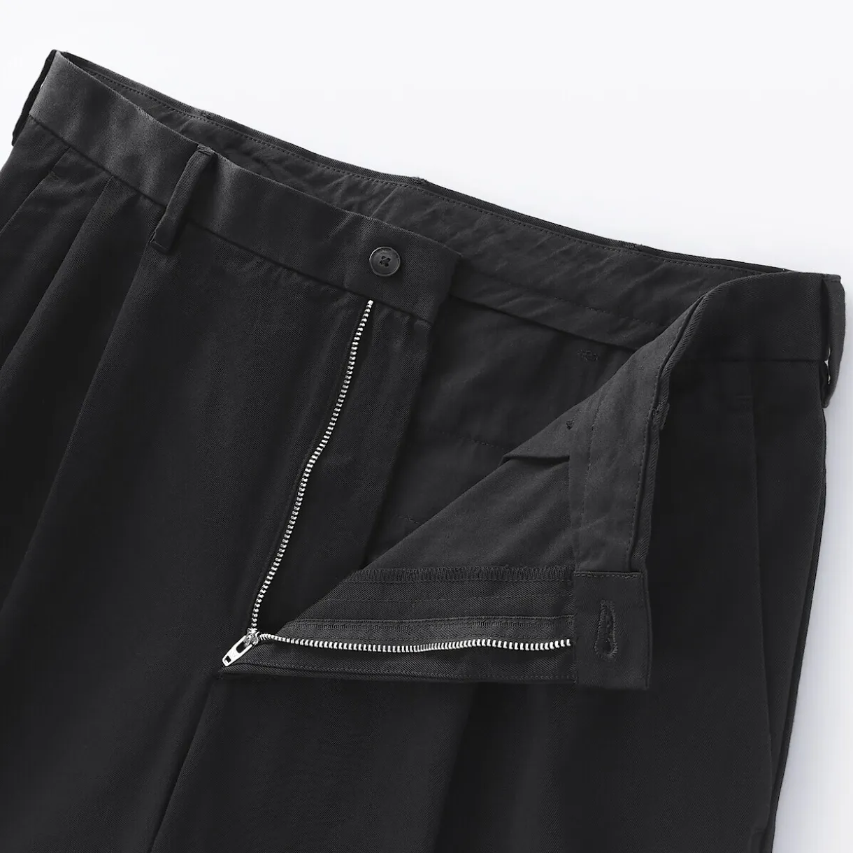 Pantalon Chino à pinces en coton stretch coupe wide homme