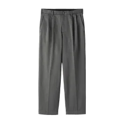 Pantalon Chino à pinces en coton stretch coupe wide homme