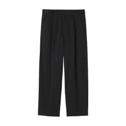 Pantalon Chino à pinces en coton stretch coupe wide homme