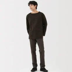 Pantalon Chino long en coton stretch coupe slim pour homme