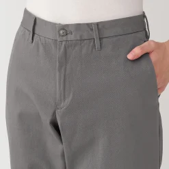 Pantalon Chino long en coton stretch coupe slim pour homme