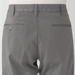 Pantalon Chino long en coton stretch coupe slim pour homme