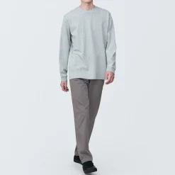 Pantalon Chino long en coton stretch coupe slim pour homme