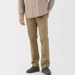 Pantalon Chino long en coton stretch coupe slim pour homme