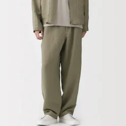 Pantalon confortable en lin et lyocell pour homme