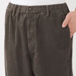 Pantalon confortable en velours côtelé pour homme