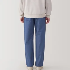 Pantalon coupe confortable en coton lavé pour homme