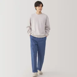 Pantalon coupe confortable en coton lavé pour homme