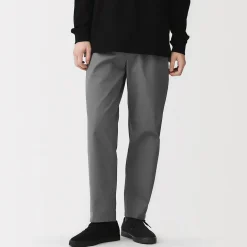 Pantalon coupe confortable en coton lavé pour homme