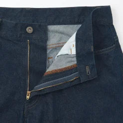 Pantalon en denim en mélange de fibres Washi pour homme