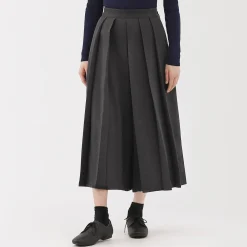 Pantalon hakama unisexe en mélange de laine brossée