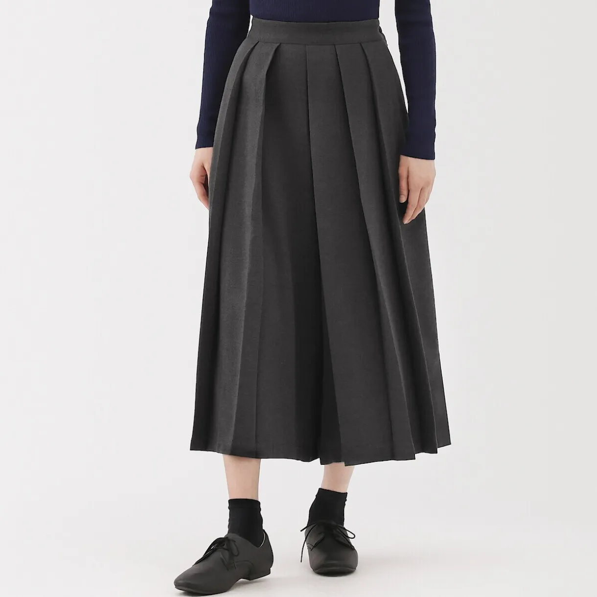 Pantalon hakama unisexe en mélange de laine brossée