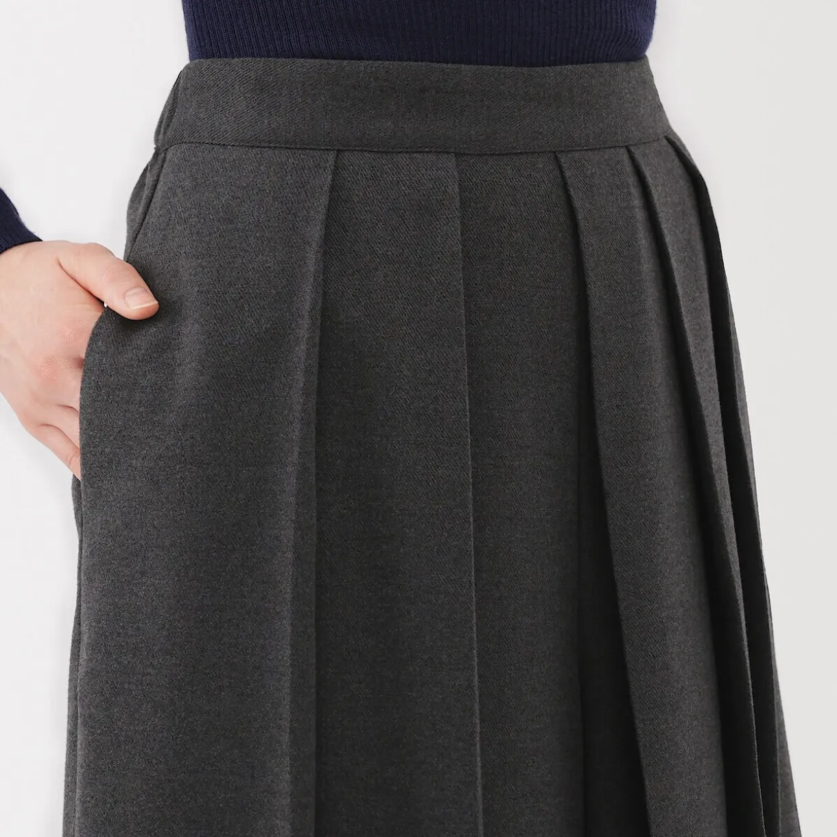 Pantalon hakama unisexe en mélange de laine brossée