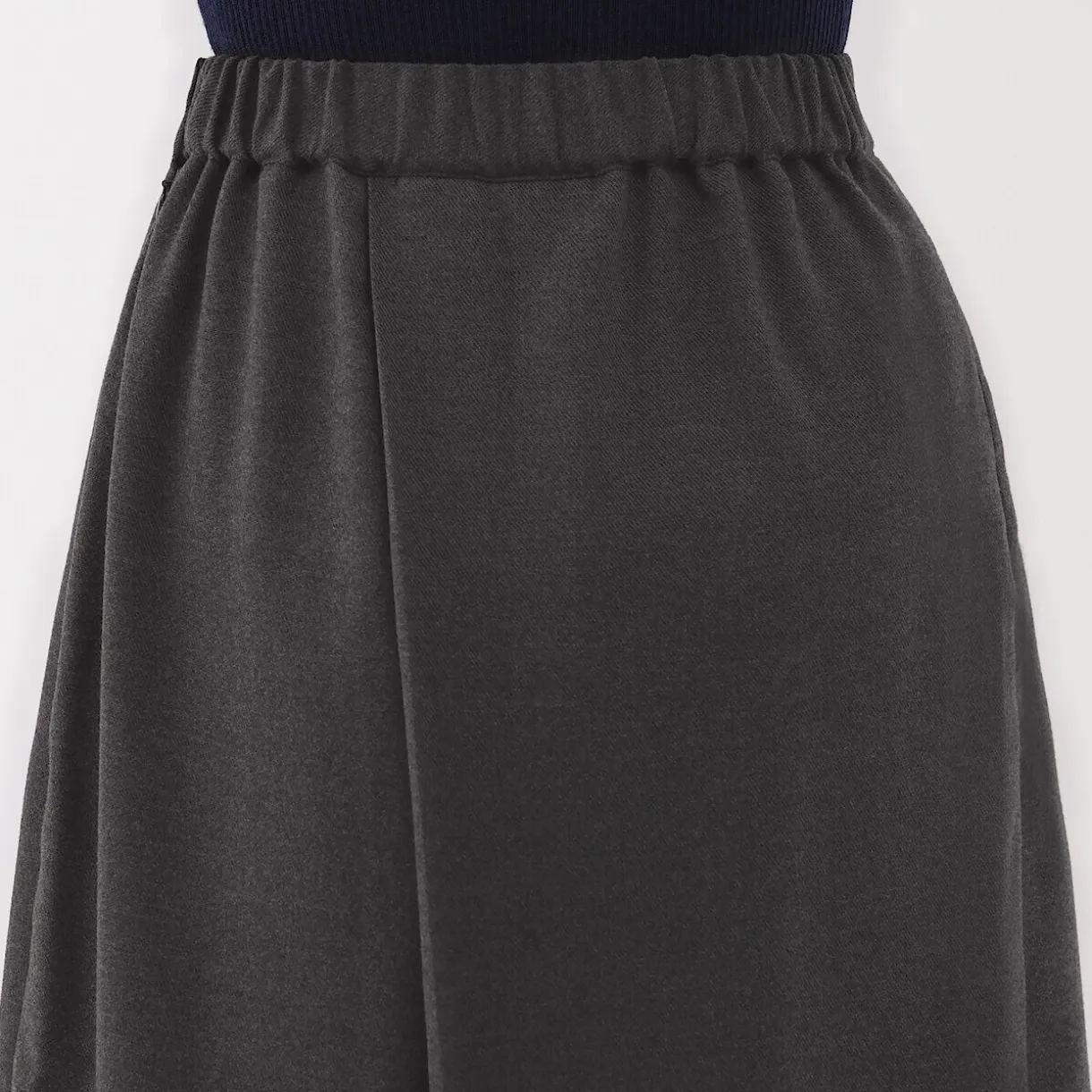 Pantalon hakama unisexe en mélange de laine brossée