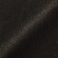 Pantalon large à plis en velours côtelé mélangé kapok pour femme