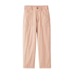 Pantalon longueur cheville en coton délavé pour femme