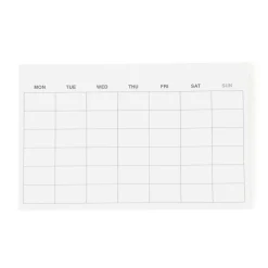 Planificateur mensuel avec feuillets adhésifs