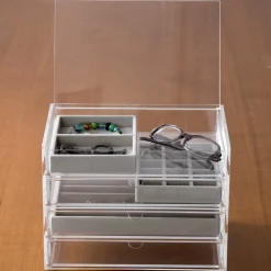 Plateau à bijoux 5 compartiments L24X P16X H2.5cm