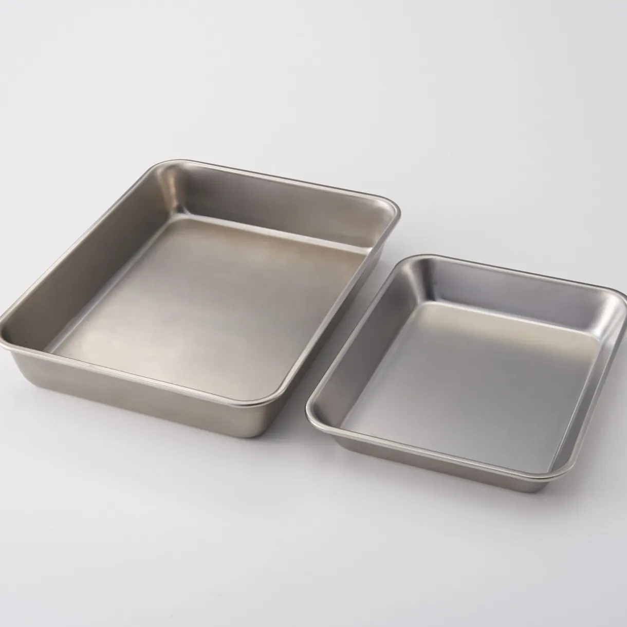 Plateau rectangulaire en acier inoxydable L