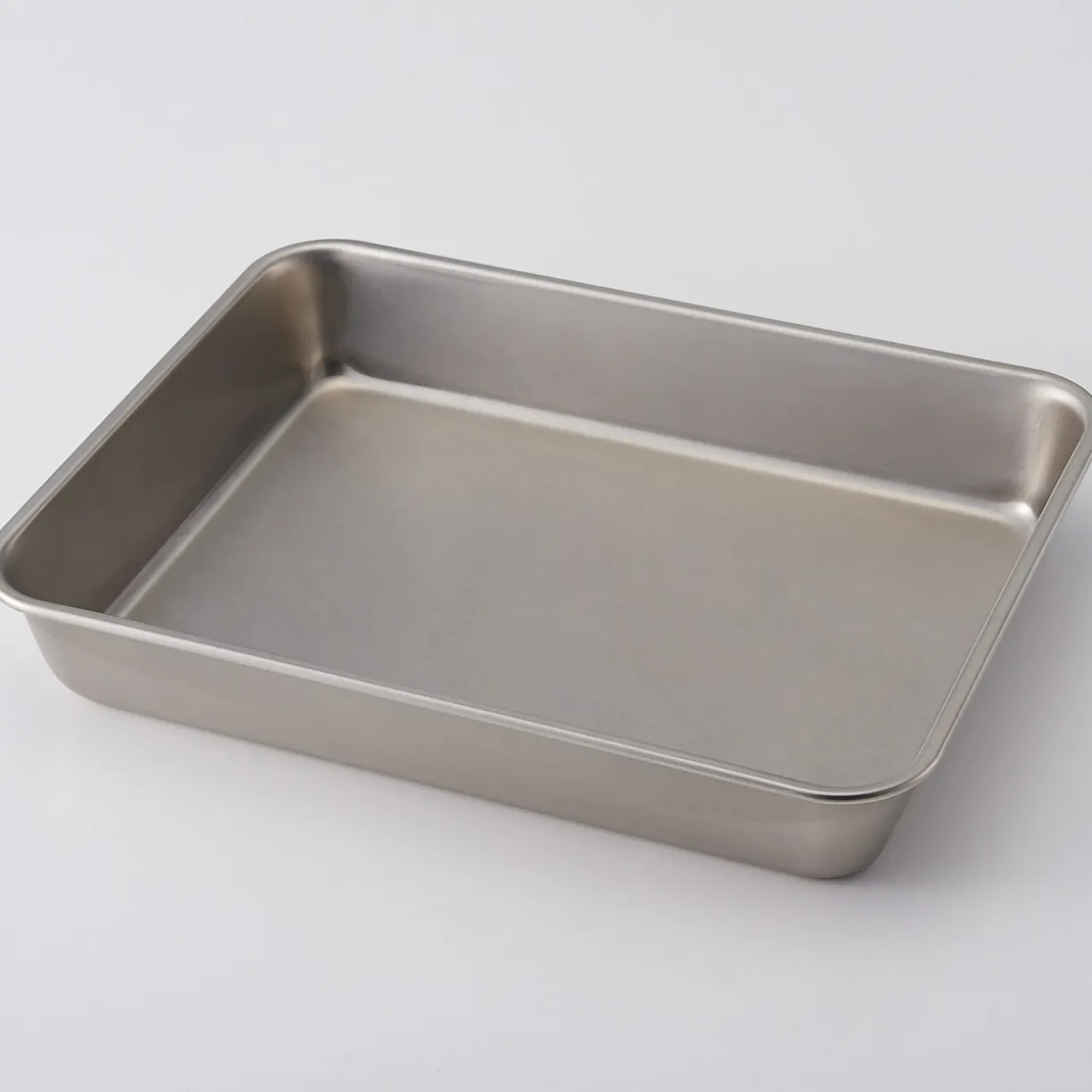 Plateau rectangulaire en acier inoxydable L