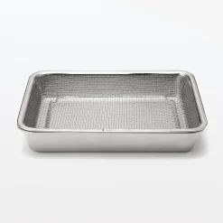 Plateau rectangulaire en acier inoxydable L