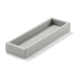 Plateau étroit en velours pour accessoires L5X P16.5X H2cm