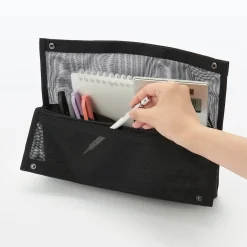 Pochette autoportante en maille nylon