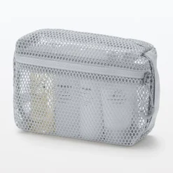 Pochette en maille polyester - Petit, Gris