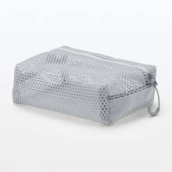 Pochette en maille polyester - Petit, Gris