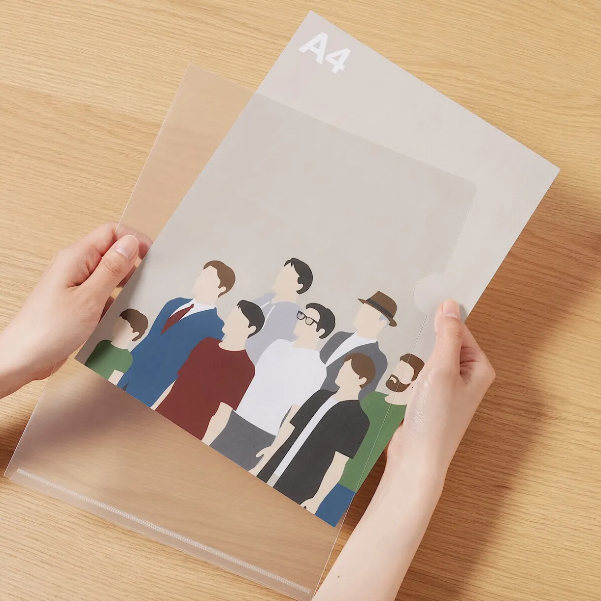 Pochette individuelle transparente A4