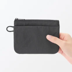 Pochette zippée en nylon texturé ‐ Petite