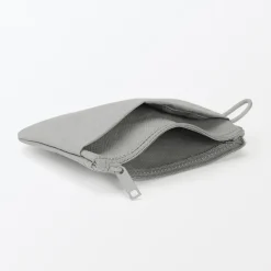 Pochette zippée en nylon texturé ‐ Petite