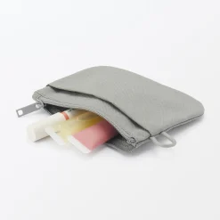 Pochette zippée en nylon texturé ‐ Petite