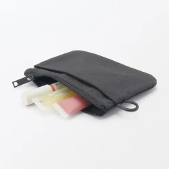Pochette zippée en nylon texturé ‐ Petite