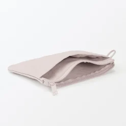 Pochette zippée en nylon texturé ‐ Moyenne