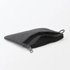 Pochette zippée en nylon texturé ‐ Moyenne