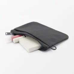 Pochette zippée en nylon texturé ‐ Moyenne