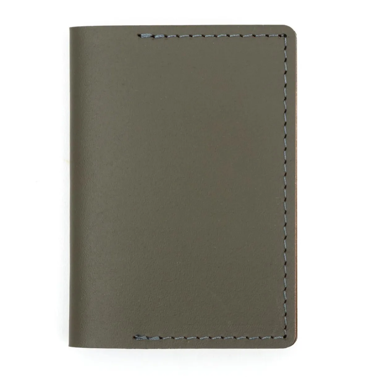 Portefeuille de voyage en cuir recyclé - Kaki