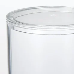 Pot en acrylique avec couvercle